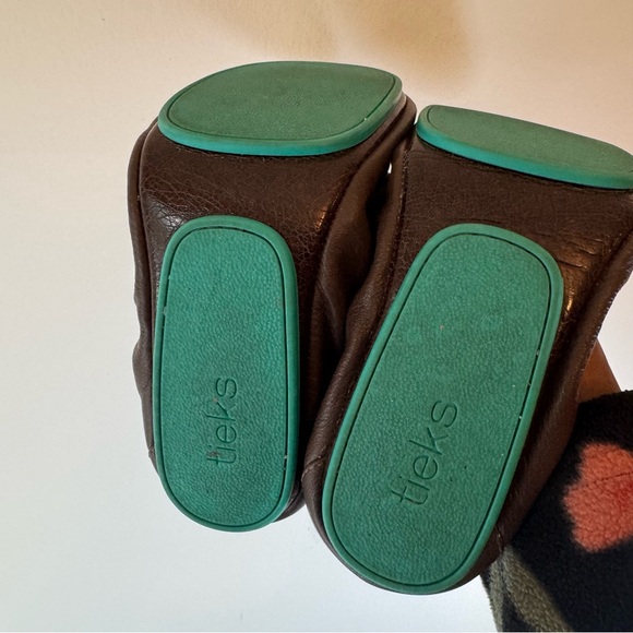 Tieks Brown Leather ballet flats office corporate events, comfy girly 0046 - Picture 17 of 17